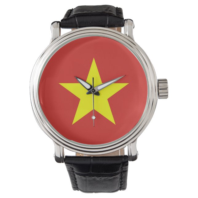 Patriotic, special watch with Flag of Vietnam (Front)