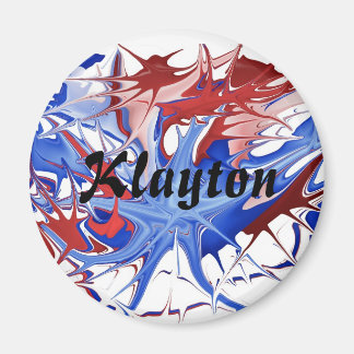 Patriotic Splatter "Name" Design Magnet
