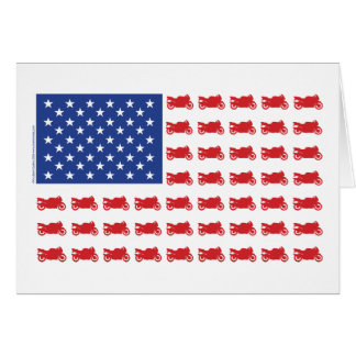 Patriotic Sport Bike Flag Cards