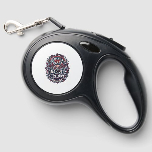 Patriotic Spring Garden Vector Graphic Tee Retractable Pet Leash