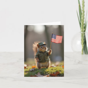 Patriotic Squirrel Card