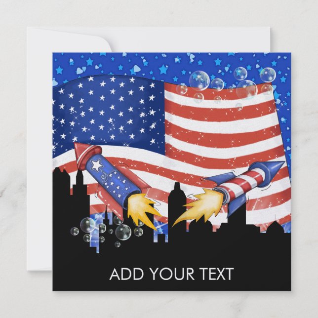 Patriotic - SRF Invitation (Front)