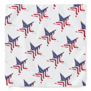 Patriotic Star American Flag Patriotic Bandana