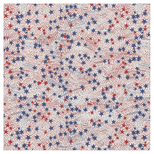 Patriotic star scatter fabric