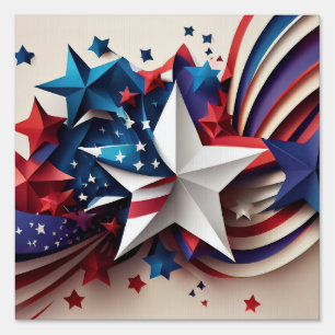 Patriotic Star Sign