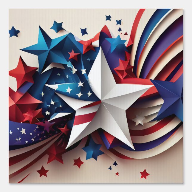 Patriotic Star Sign (Front)