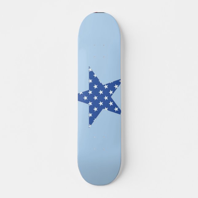 Patriotic Star Skateboard Deck (Front)