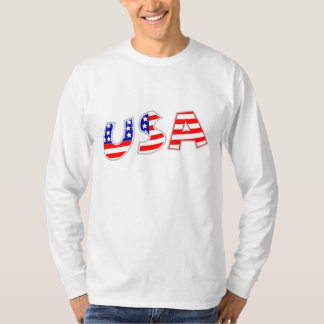 Patriotic Star Spangled USA Long Sleeve Tee