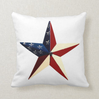 Patriotic Star Throw Pillow