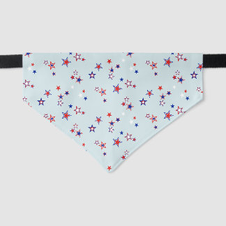 Patriotic Starry Field Pet Bandana Collar