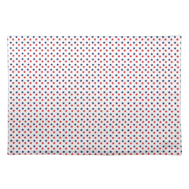 Patriotic Stars 4th of July Place Mats (Front)