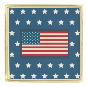 Patriotic Stars American Flag Lapel Pin