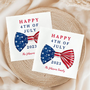 Patriotic Stars And Stripes 4th Of July Napkins