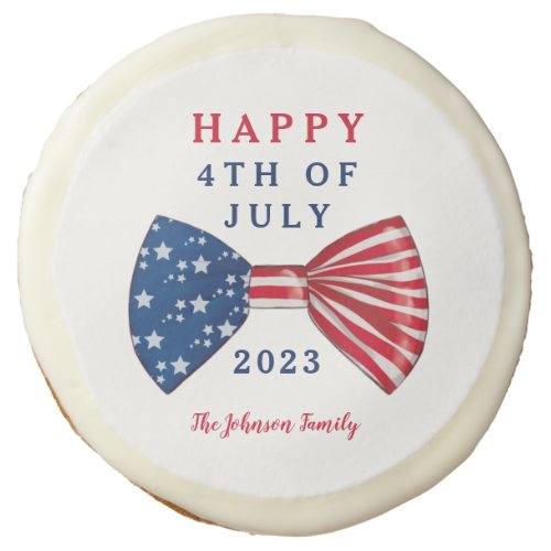 Patriotic Stars And Stripes 4th Of July Sugar Cookie