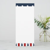 Patriotic Stars and Stripes American Flag Design (Standing Front)