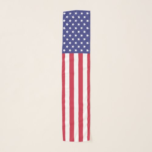Patriotic Stars and Stripes American Flag Scarf