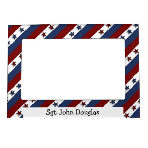 Patriotic Stars and Stripes Magnetic Picture Frame