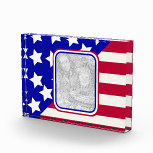 patriotic Stars and stripes photo frame Award