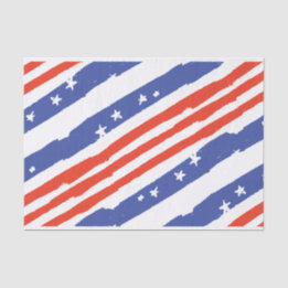 Patriotic Stars and Stripes Tissue Paper