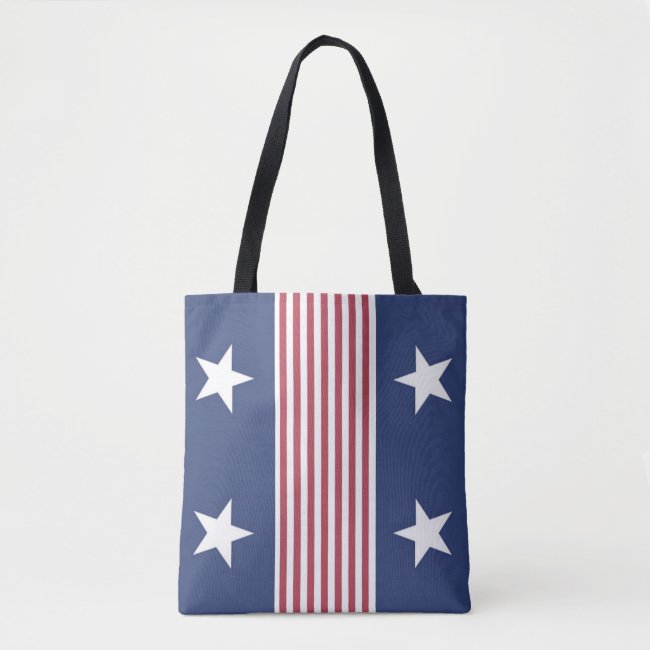 Patriotic Stars and Stripes Tote Bag