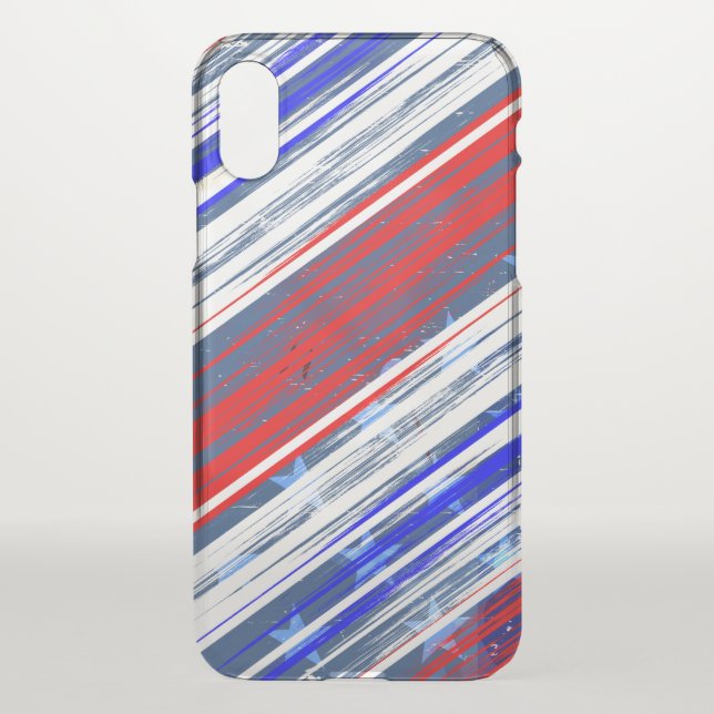 Patriotic Stars and Stripes Uncommon iPhone Case (Back)