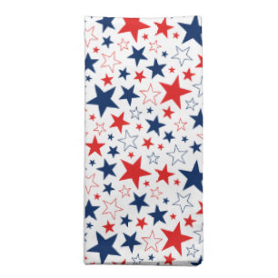 Patriotic Stars Cloth Napkin-Dinner Set Napkin