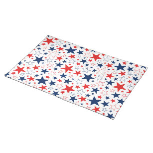 Patriotic Stars Cloth Placemat