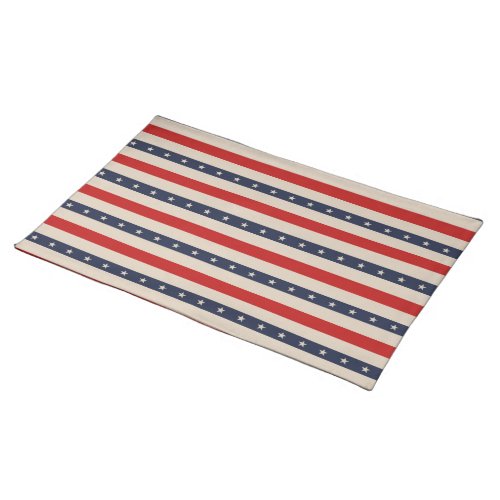 Patriotic Stars Cloth Placemat