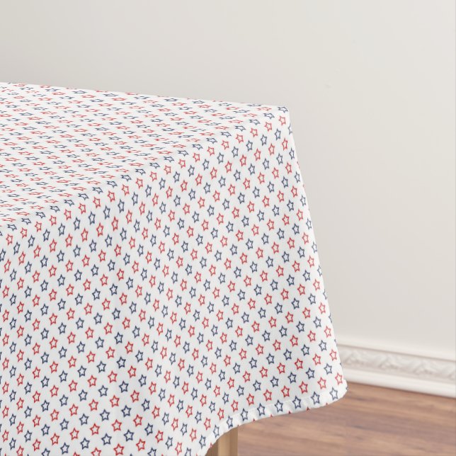 Patriotic Stars Cotton Tablecloth (In Situ)