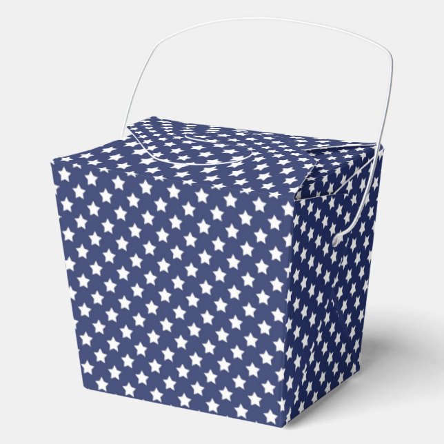 Patriotic Stars Favor Boxes (Front)