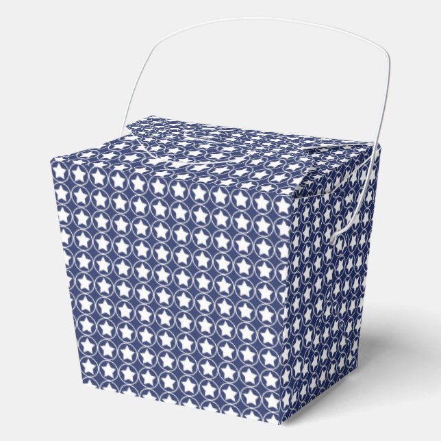 Patriotic Stars Favor Boxes (Front)