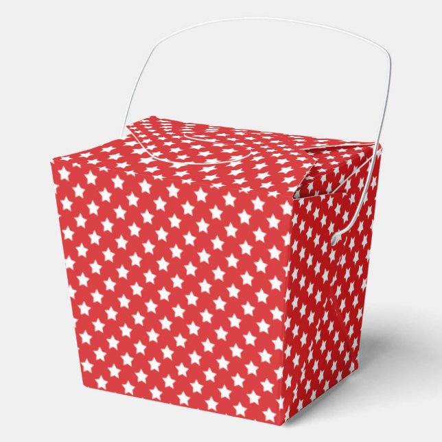 Patriotic Stars Favor Boxes (Front)