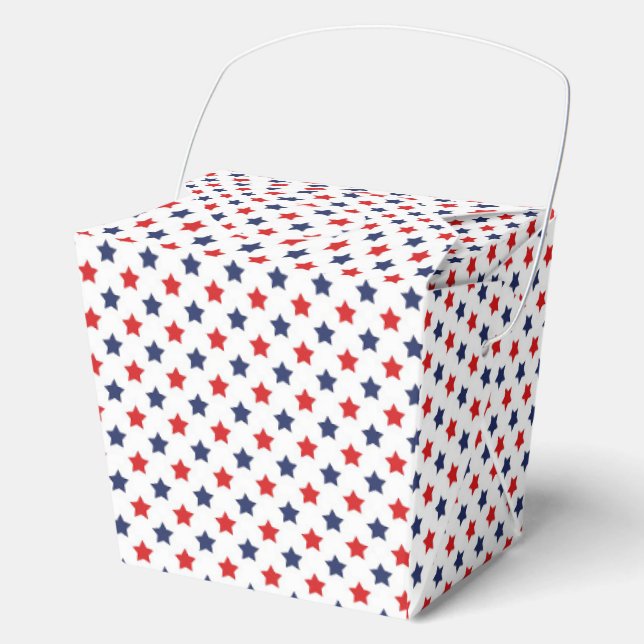 Patriotic Stars Favor Boxes (Front)