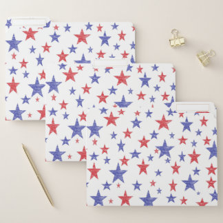 Patriotic Stars File Folder