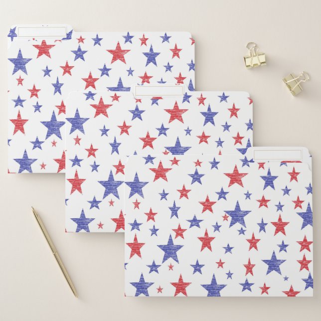 Patriotic Stars File Folder (Set)