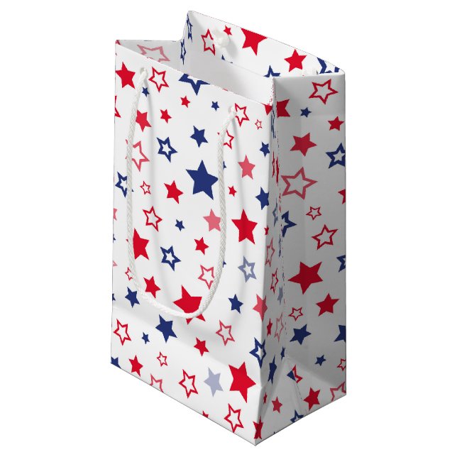 Patriotic Stars Gift Bag (Front Angled)