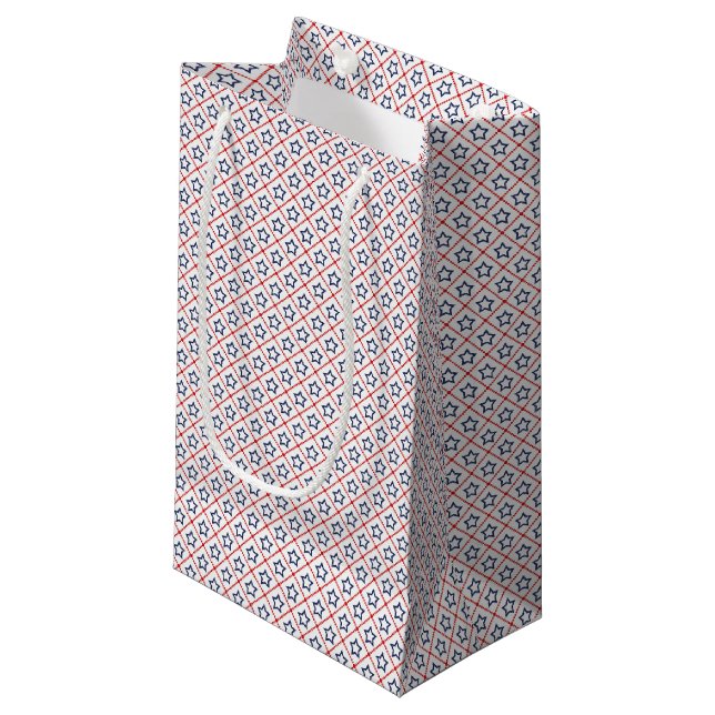 Patriotic Stars Gift Bag (Front Angled)