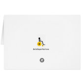 Patriotic Stars greeting card (Back Horizontal)