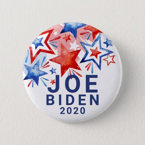 Patriotic Stars Joe Biden 2020 Button