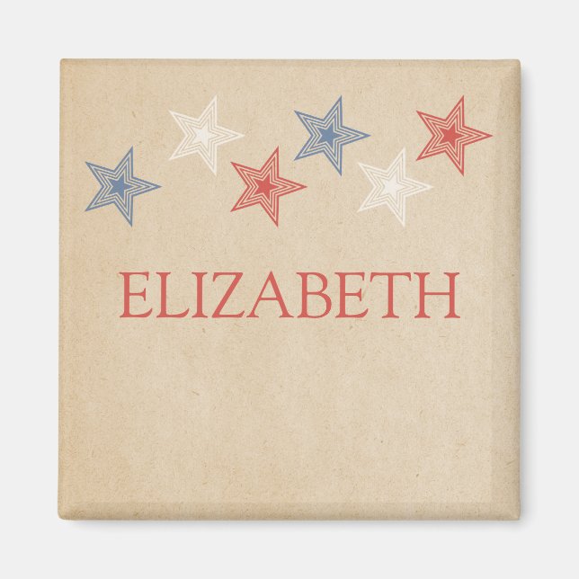 Patriotic Stars Magnet (Front)