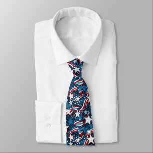 Patriotic Stars Men's Dress Tie