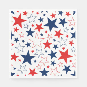 Patriotic Stars Paper Napkins