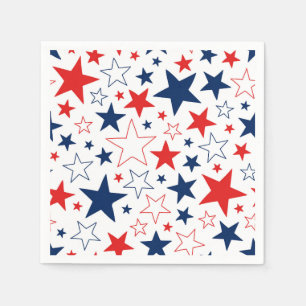 Patriotic Stars Paper Napkins