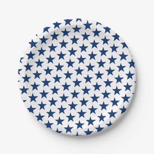 Patriotic Stars Paper Plate