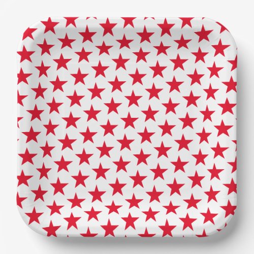 Patriotic Stars Paper Plate