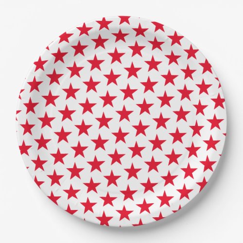 Patriotic Stars Paper Plate
