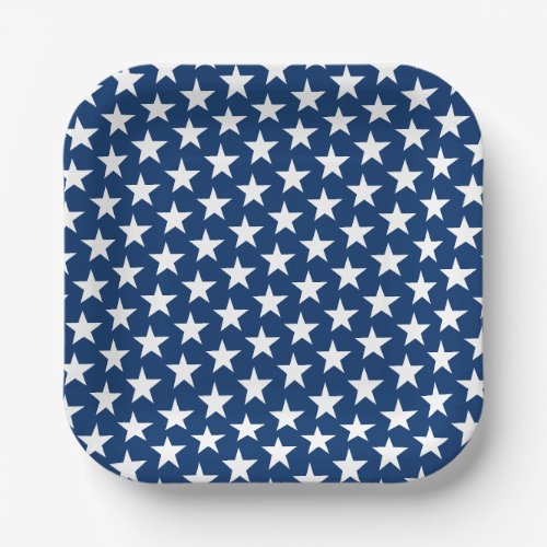 Patriotic Stars Paper Plate