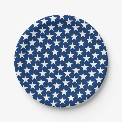 Patriotic Stars Paper Plate