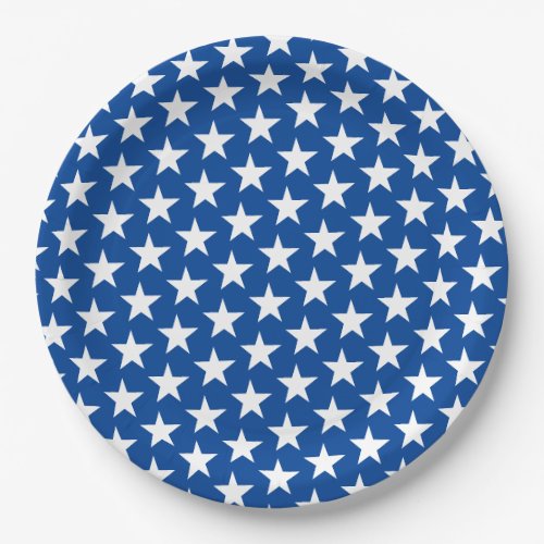 Patriotic Stars Paper Plate