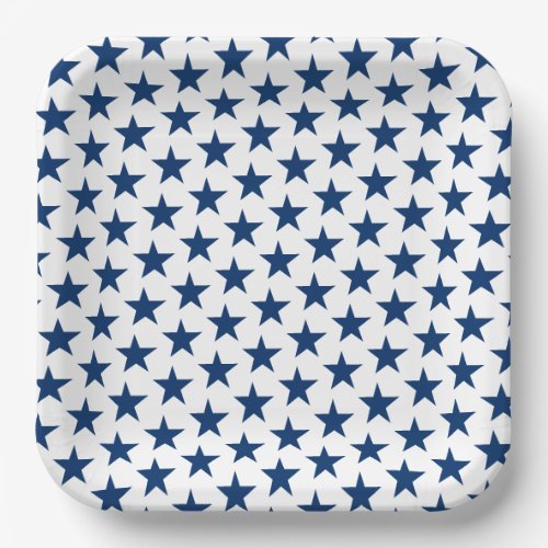 Patriotic Stars Paper Plate